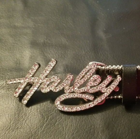 Harley Davidson belt with blingy buckle - Picture 1 of 3